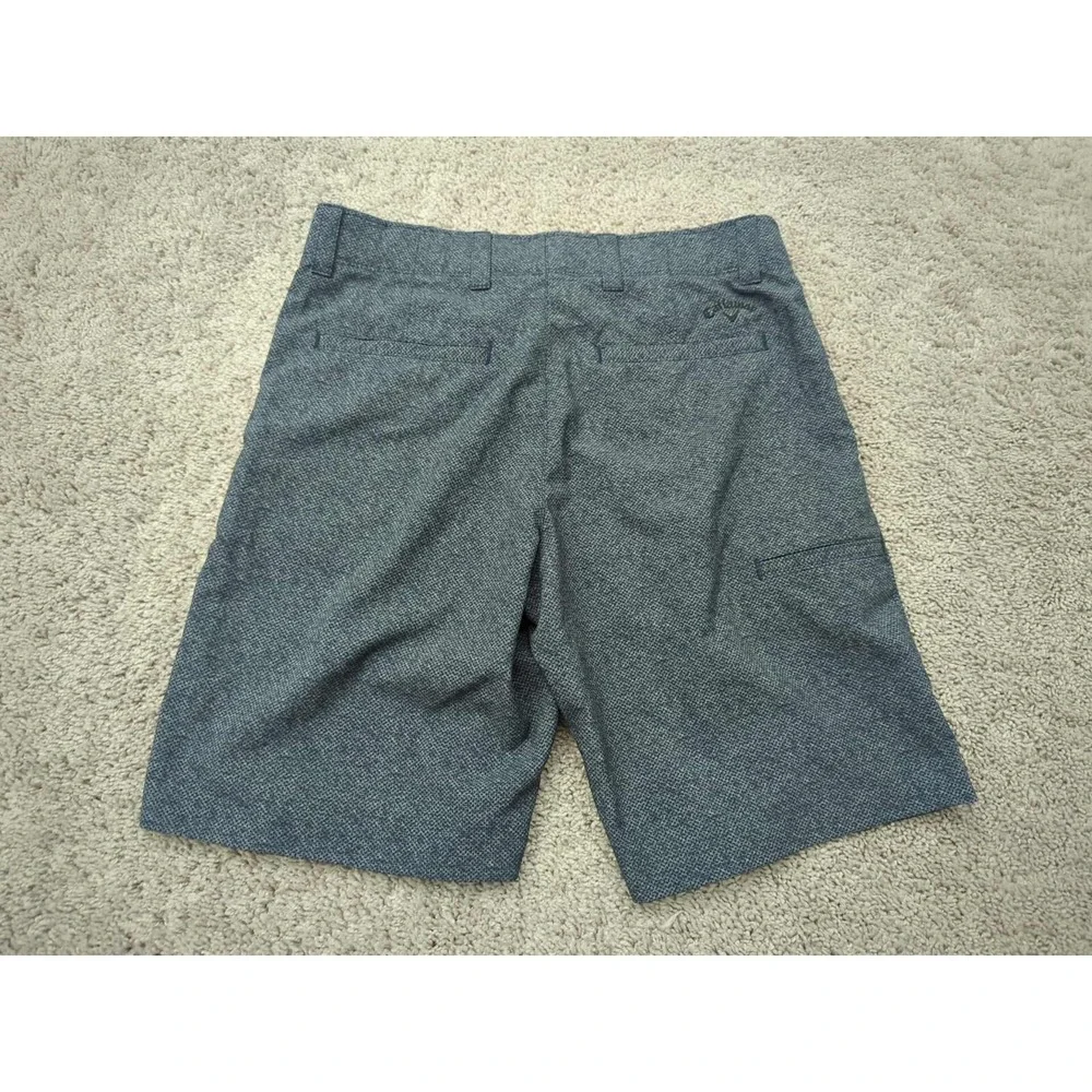 Callaway Chino Shorts‎ Mens 32 Blue Tech Heathered Ego Golf Casual